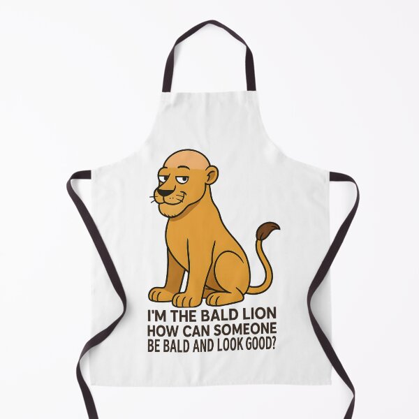 Item preview,  Funny I’m the Bald Lion Cartoon Shirt – Hilarious Bald Humor Animal Tee designed and sold by DrawHandArt.