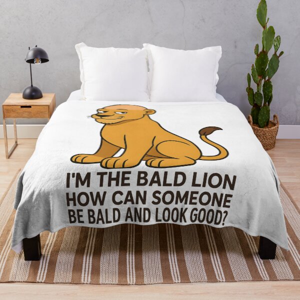 Item preview,  Funny I’m the Bald Lion Cartoon Shirt – Hilarious Bald Humor Animal Tee designed and sold by DrawHandArt.
