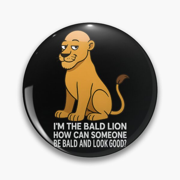 Item preview, Funny I’m the Bald Lion Cartoon Shirt – Hilarious Bald Humor Animal Tee designed and sold by DrawHandArt.