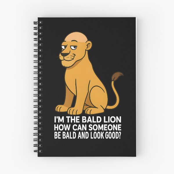 Item preview, Funny I’m the Bald Lion Cartoon Shirt – Hilarious Bald Humor Animal Tee designed and sold by DrawHandArt.