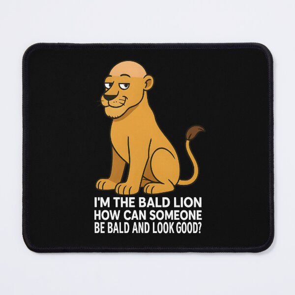 Item preview, Funny I’m the Bald Lion Cartoon Shirt – Hilarious Bald Humor Animal Tee designed and sold by DrawHandArt.