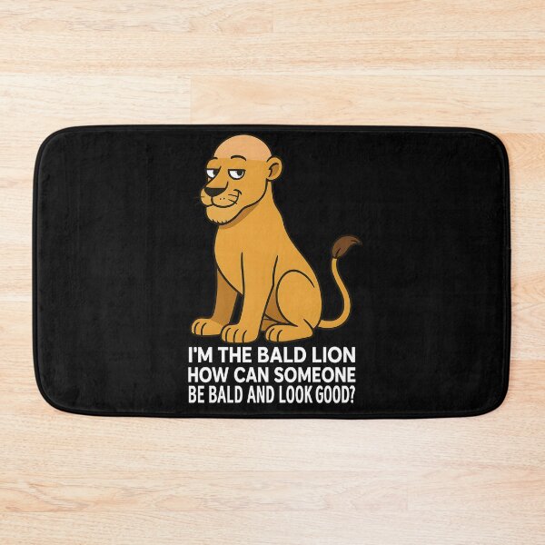 Item preview, Funny I’m the Bald Lion Cartoon Shirt – Hilarious Bald Humor Animal Tee designed and sold by DrawHandArt.