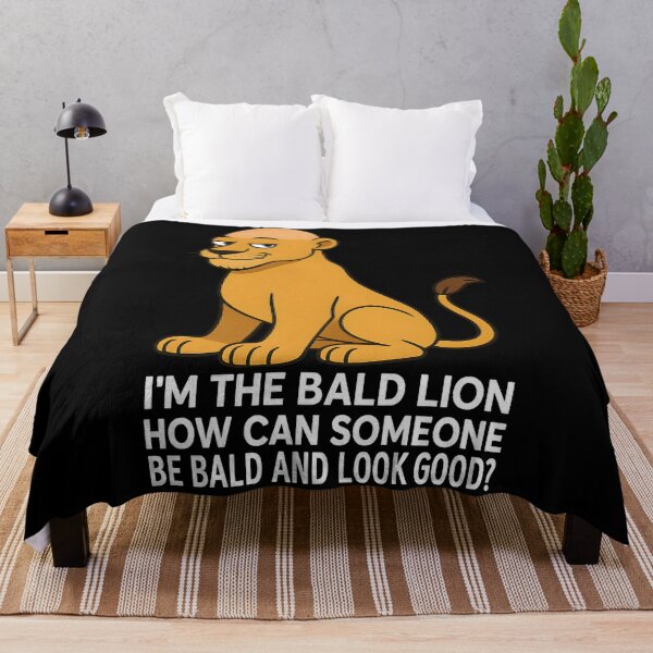 Item preview, Funny I’m the Bald Lion Cartoon Shirt – Hilarious Bald Humor Animal Tee designed and sold by DrawHandArt.