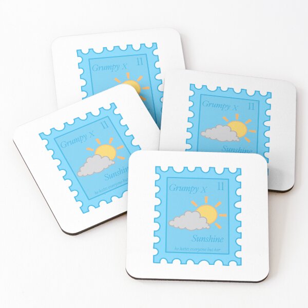 Item preview, Grumpy x Sunshine Booktok themed stamp designed and sold by evereads.