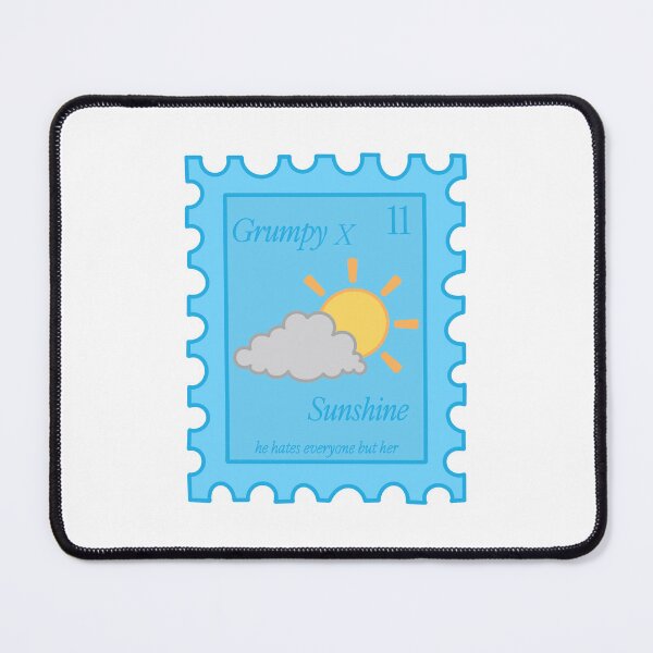 Item preview, Grumpy x Sunshine Booktok themed stamp designed and sold by evereads.