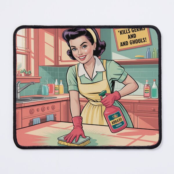 Item preview, Abraxo Cleaner – Retro Fallout Style Ad Poster designed and sold by BladVrt.
