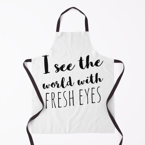 Item preview, I See the World with Fresh Eyes – Creative Perspective Affirmation – Inspiring Typography Art designed and sold by Camila Ardila.