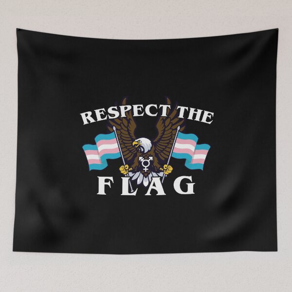 Item preview, Respect the flag (trans) designed and sold by remerasnerdas.
