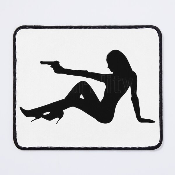 Item preview, black and white woman sticker cutesy girly designed and sold by inainart.