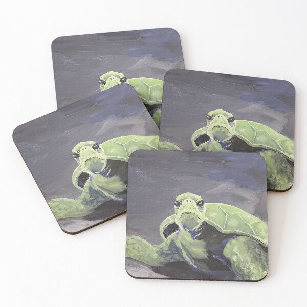 Item preview, Emerald Green Sea Turtle Stare designed and sold by ElJen.