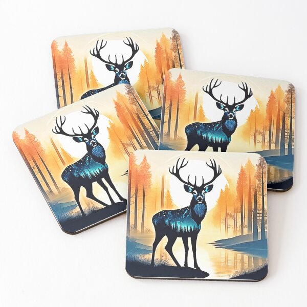 Item preview, Mystical Forest Deer designed and sold by Health And Fitness Posts e-Store.