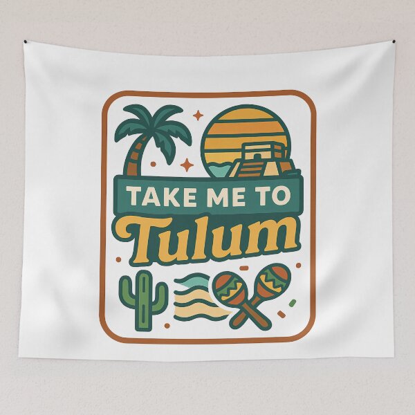 Item preview, Take Me To Tulum Retro Mexico Vacation Paradise designed and sold by k3rstman1.