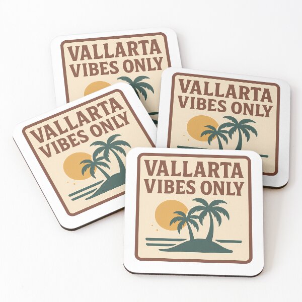 Item preview, Vallarta Vibes Only Tropical Beach Scene with Palms & Sunset designed and sold by k3rstman1.