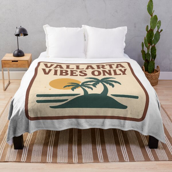 Item preview, Vallarta Vibes Only Tropical Beach Scene with Palms & Sunset designed and sold by k3rstman1.