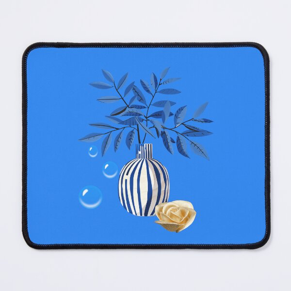 Item preview, Bluer than Blue Boho Collection - Gold Rose the Blue Leaves  designed and sold by Dailywalker22.