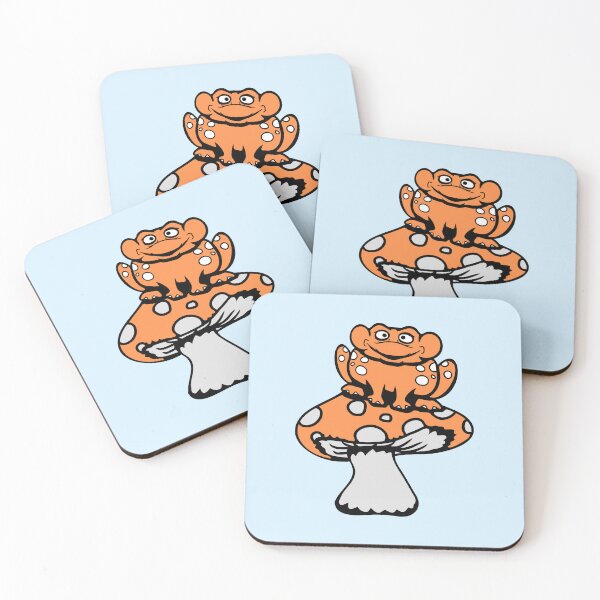 Item preview, Frog Mushroom Big Fungus Toadstool Funny Comic designed and sold by shirt-o-mat.