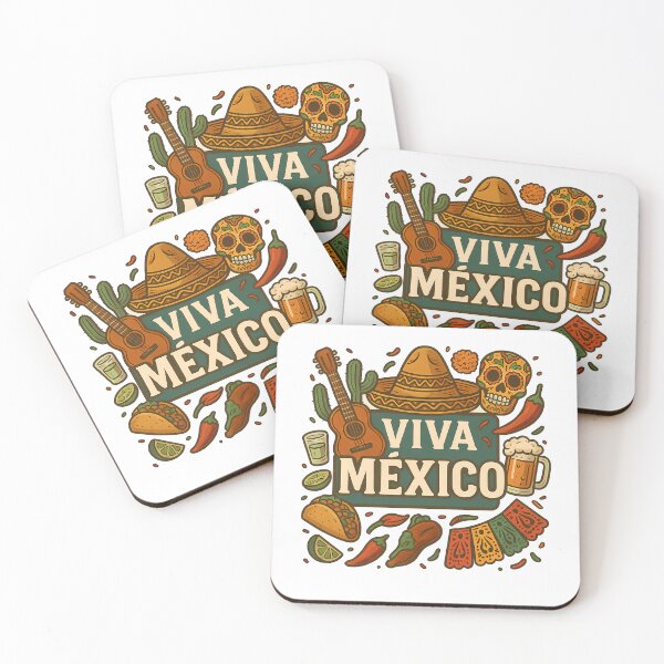 Item preview, Viva Mexico Fiesta Celebration with Cultural Icons designed and sold by k3rstman1.