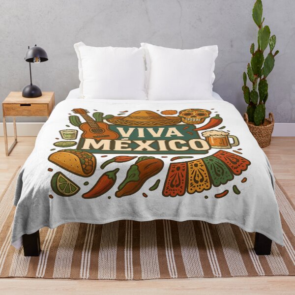 Item preview, Viva Mexico Fiesta Celebration with Cultural Icons designed and sold by k3rstman1.