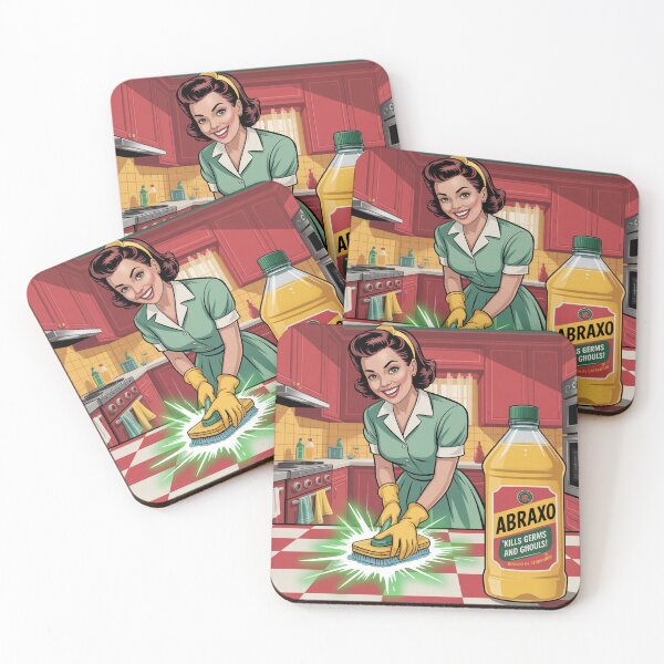 Item preview, Abraxo Cleaner – Retro Fallout Style Ad Poster designed and sold by BladVrt.