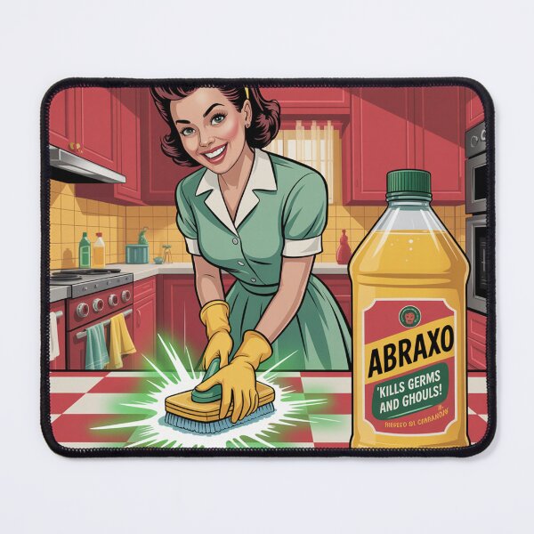 Item preview, Abraxo Cleaner – Retro Fallout Style Ad Poster designed and sold by BladVrt.