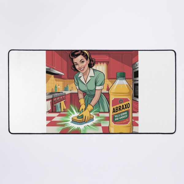 Item preview, Abraxo Cleaner – Retro Fallout Style Ad Poster designed and sold by BladVrt.