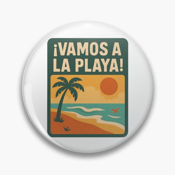 Item preview, Retro Beach Vacation Vibes Vamos a la Playa Tropical Scene designed and sold by k3rstman1.