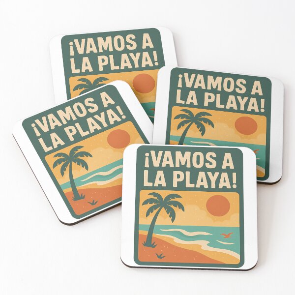 Item preview, Vibraciones de vacaciones de playa retro Vamos a la escena tropical de Playa designed and sold by k3rstman1.