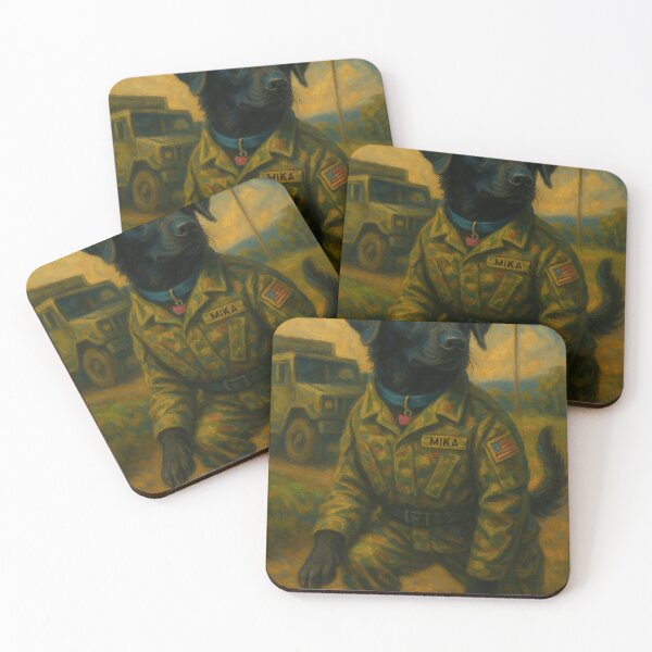 Item preview, Brave Army Dog - Mika Reporting for Duty designed and sold by Wag & Whimsy.