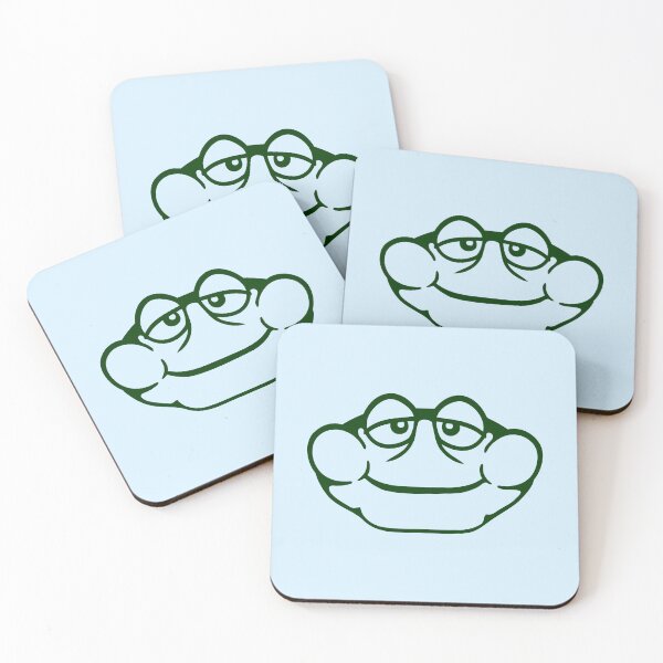 Item preview, Tired Frog Toad Cute Little Happy Smile Funny Comic designed and sold by shirt-o-mat.