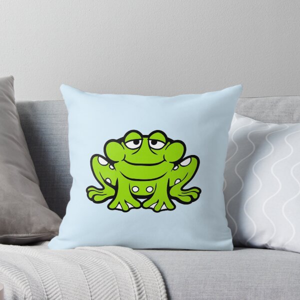 Item preview, Tired Frog Toad Cute Little Happy Smile Funny Comic designed and sold by shirt-o-mat.