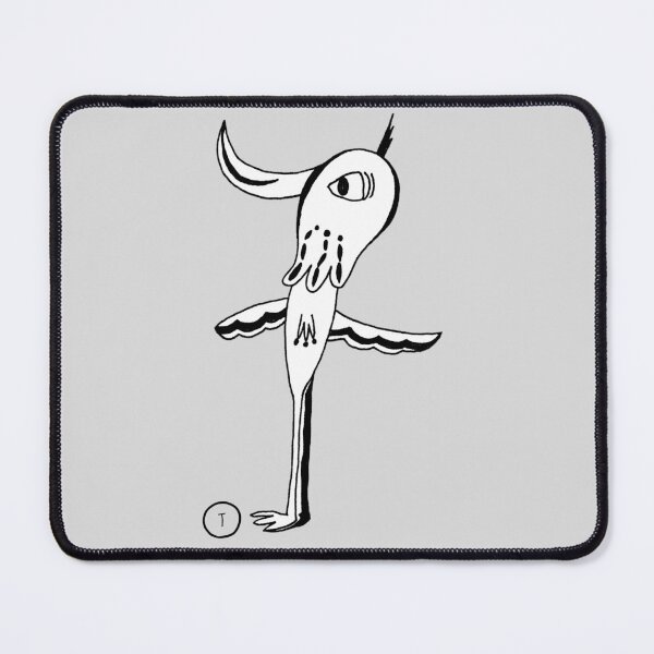 Item preview, Surreal Bird of Truth’s Defense|Zayin ז|Hebrew Letter Art|Black and White Design designed and sold by Aster Atelier.