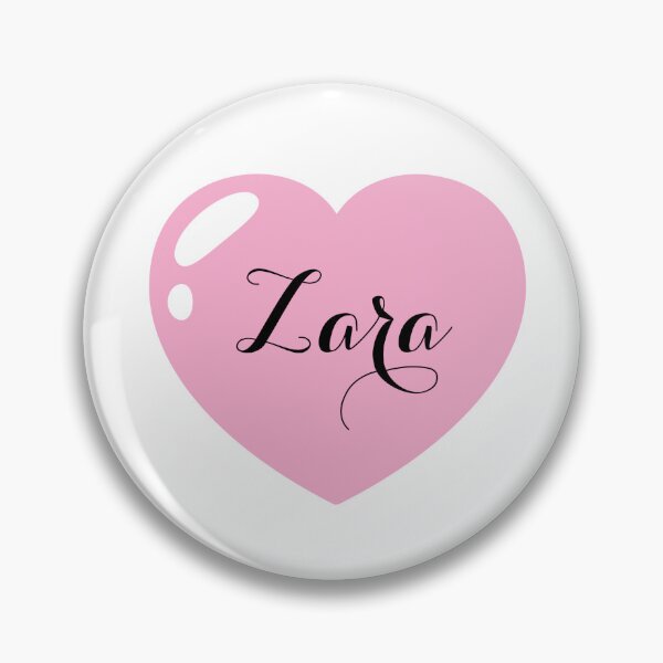 Item preview, Zara Name with Pink Heart  designed and sold by Monika Howarth.