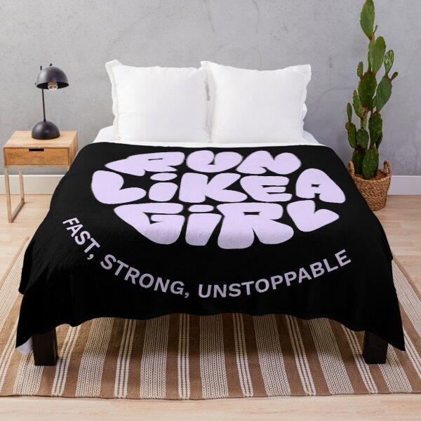 Item preview, Run Like a Girl. Play Like a Girl. DOMINATE Like a Girl. designed and sold by Katri Hansson.