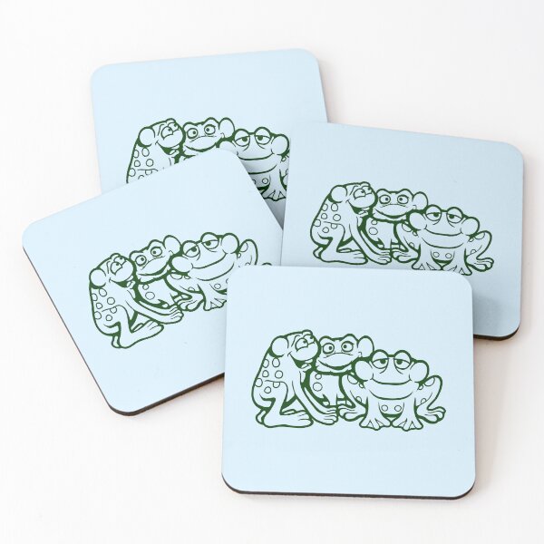 Item preview, 3 Frogs Team Friends Funny Crew Three Crazy Boys designed and sold by shirt-o-mat.