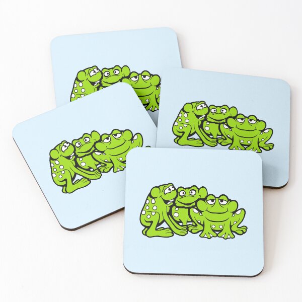 Item preview, 3 Frogs Team Friends Funny Crew Three Crazy Boys designed and sold by shirt-o-mat.