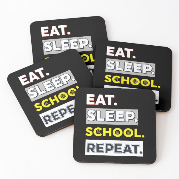 Item preview, Eat Sleep School Repeat, Funny, Student designed and sold by Teetreasure2.