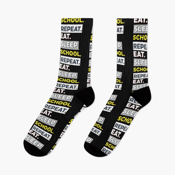 Item preview, Eat Sleep School Repeat, Funny, Student designed and sold by Teetreasure2.