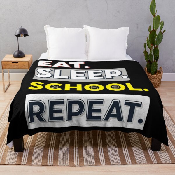 Item preview, Eat Sleep School Repeat, Funny, Student designed and sold by Teetreasure2.