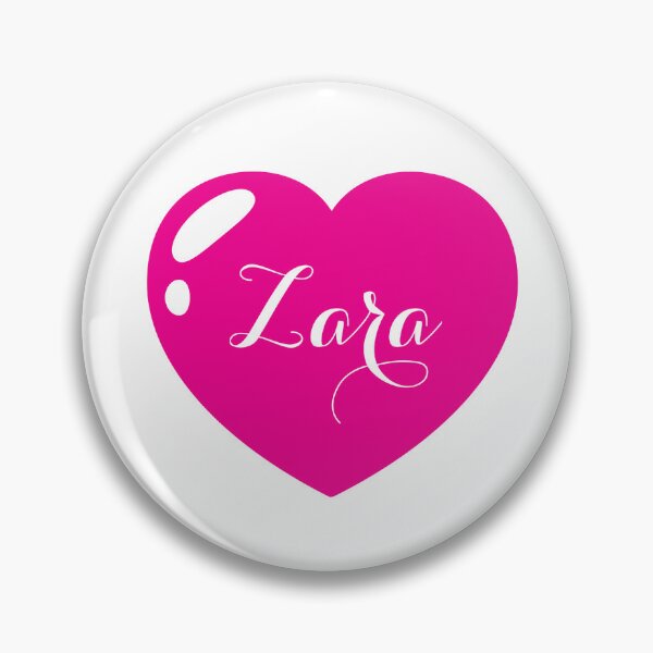 Item preview, Zara Name with Pink Heart  designed and sold by Monika Howarth.