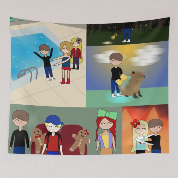 Item preview, Random Character Collage designed and sold by GooglyEyes-.