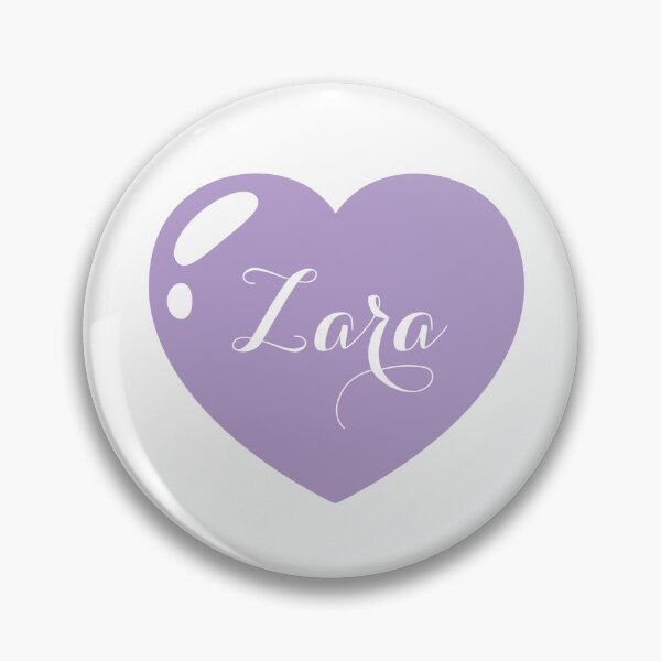 Item preview, Zara Name with Purple Heart  designed and sold by Monika Howarth.