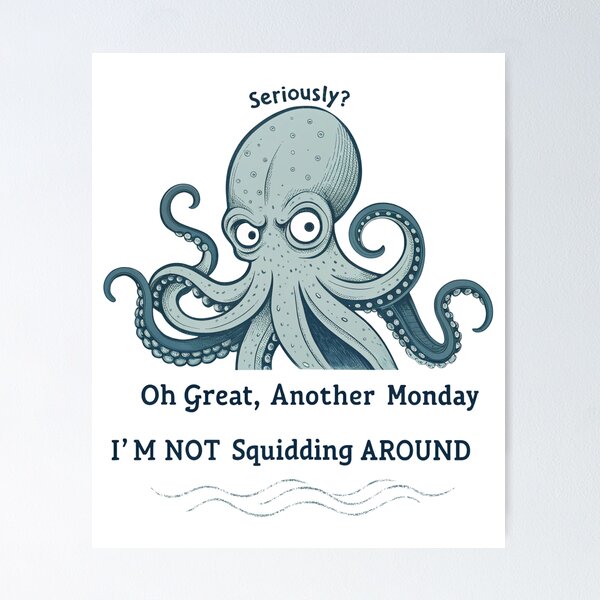 Item preview, Kraken sarcástico designed and sold by SignumShop.