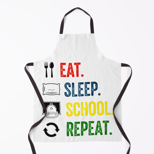 Item preview, Eat Sleep School Repeat, Funny, Student designed and sold by Teetreasure2.