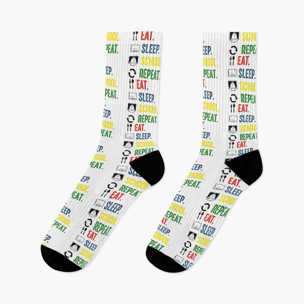Item preview, Eat Sleep School Repeat, Funny, Student designed and sold by Teetreasure2.