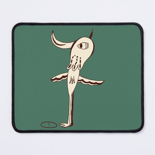 Item preview, Surreal Bird of Truth’s Defense|Zayin ז|Hebrew Letter Art|Earth Tone designed and sold by Aster Atelier.
