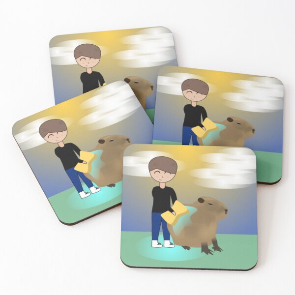 Item preview, Freddie washing capybara in the sun designed and sold by GooglyEyes-.