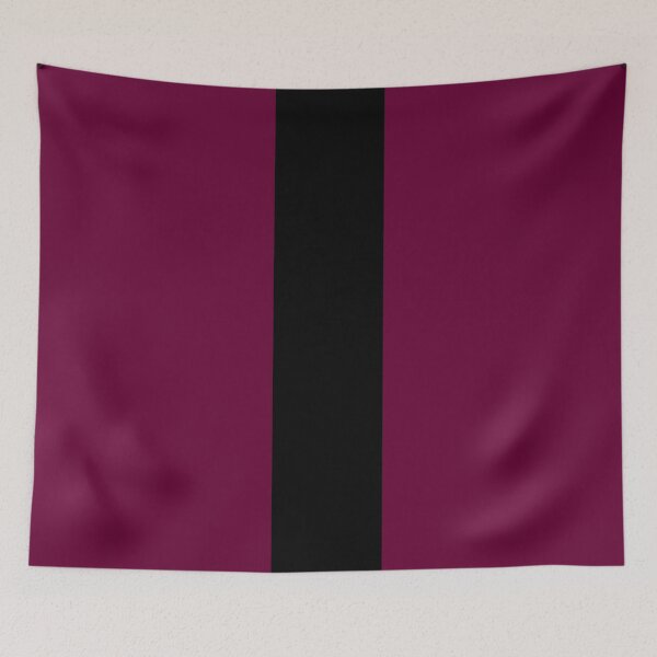 Item preview, Single Racing Stripe (Black - Burgundy Background) designed and sold by Racing Stripes Only.