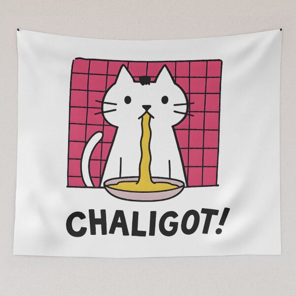 Item preview, Copy of Funny Cat Throwing Up Parody Chaligot Cartoon Meme  designed and sold by DrawHandArt.