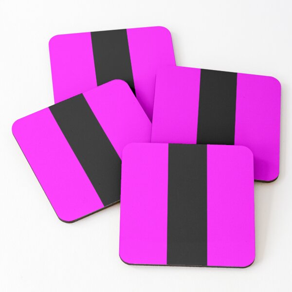 Item preview, Single Racing Stripe (Black - Fuchsia Background) designed and sold by Racing Stripes Only.