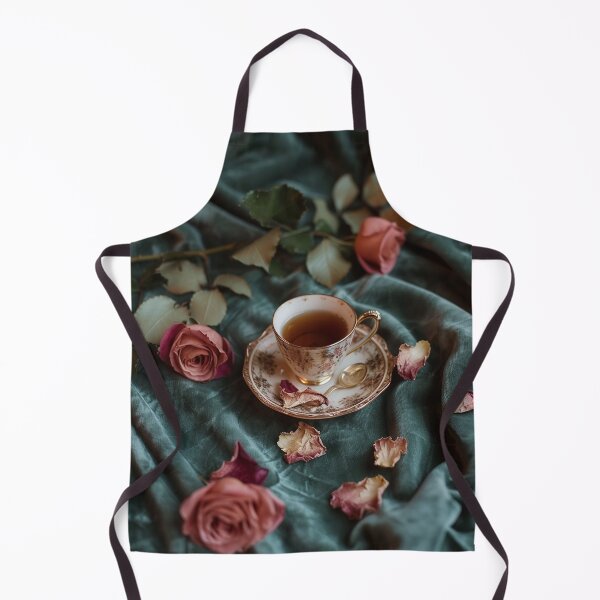Item preview, Vintage Tea & Rose Petals Still Life on Velvet designed and sold by AITuneSphere.
